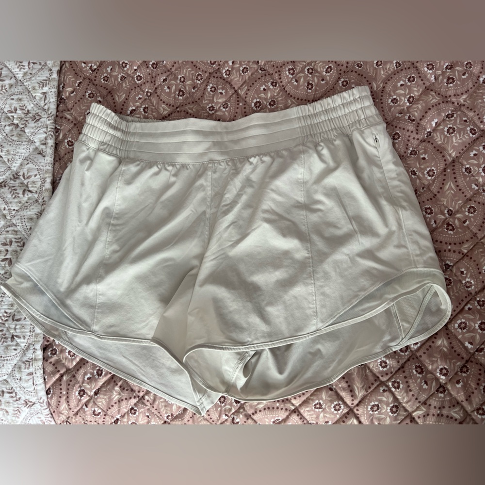 lululemon athletica Cream Athletic Shorts
